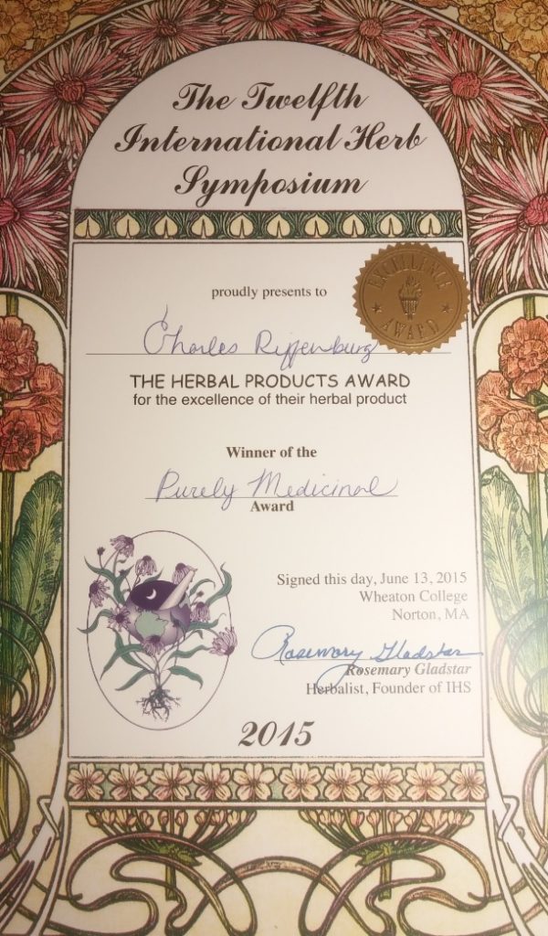 IHS Herbal Product Award