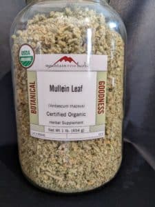 Jar of Mullein Leaf