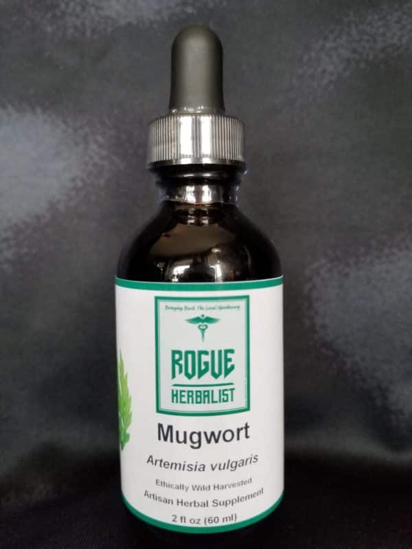 Mugwort tincture bottle