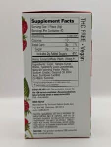 Raspberry Gummies back