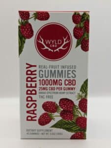 Raspberry gummies front