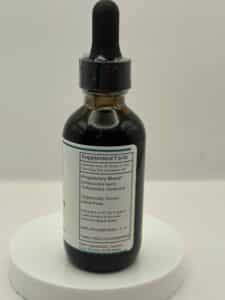 this is a photo of the description and ingredients of rogue herbalist schisandra berry tincture