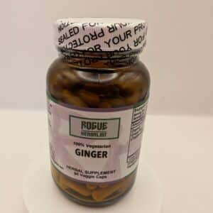 Rogue Herbalist Ginger Capsules – Organic Ginger Root Herbal Supplement 90 count