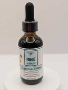 Digestive Bitters herbal tincture bottle – 2 oz front label – herbal digestion support formula