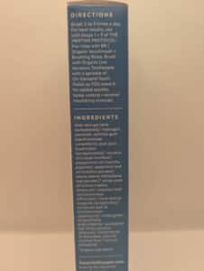 Hydrogen peroxide toothpaste by Essential Oxygen – organic low abrasion enamel-safe whitening 4oz