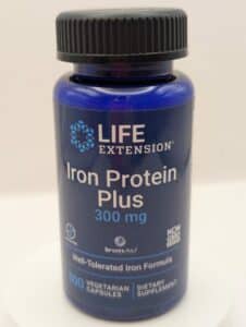 Iron Protein Plus capsules by Life Extension – 100 count bottle