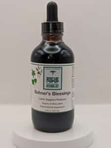 Buhner’s Blessings Lyme Support herbal tincture bottle – 4 oz front label – herbal Lyme protocol with andrographis, knotweed, and cat’s claw